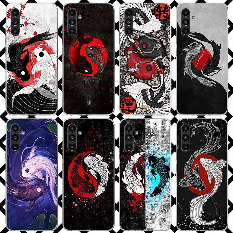 Koi Fish Art Phone Case for Samsung Galaxy A17 A37 A57 A16 A26 A36 A56 A15 A25 A35 A55 A14 A24 A34 A54 A13 A23 A33 A53 Galaxy A1