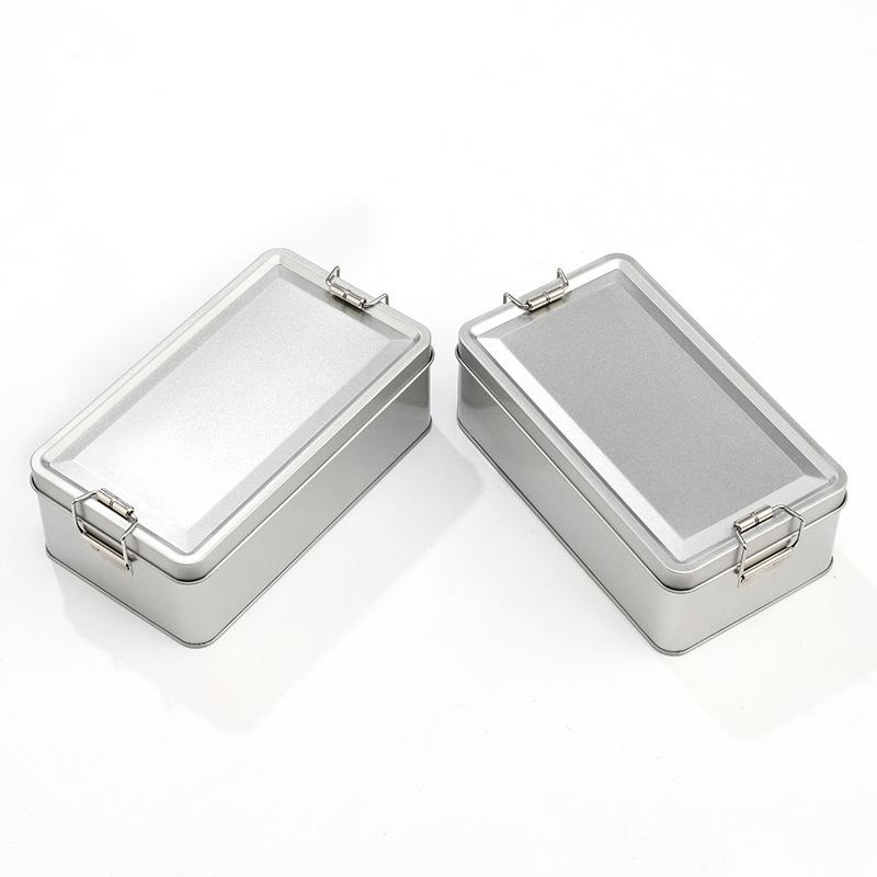 Rechteckige Keksdosen aus Weißblech mit Deckel, staubdicht, für Zuhause, Küche, Schreibtisch, Aufbewahrungsdose für Süßigkeiten, Kaffee, Tee, Schmuck, Schokolade