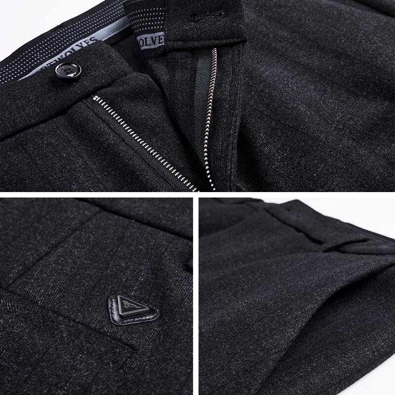 Septwolves Men's Slim-Fit Casual Cropped Pants