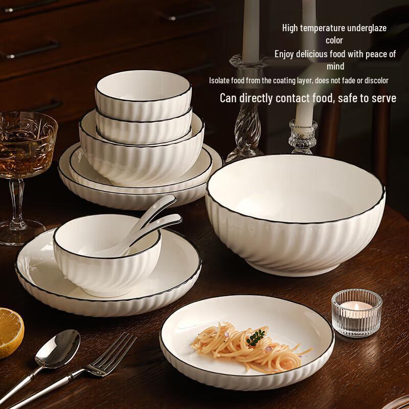 Zhi Shi Underglaze Ceramic 16-Piece Dinnerware Set