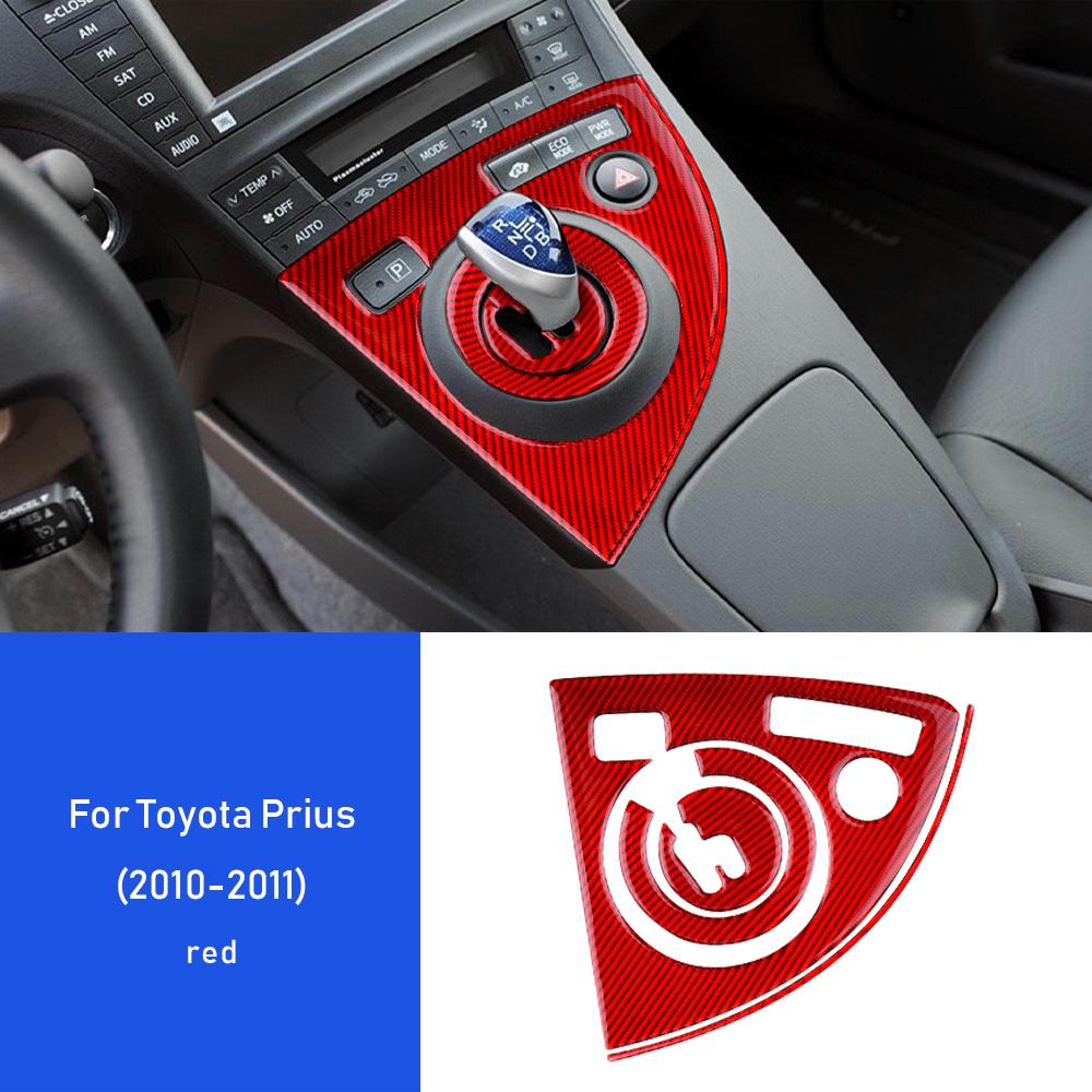 Real Soft Carbon Fiber for Toyota Prius 2010 2011 Accessories Interior Trim LHD RHD Car Center Water Cup Holder Cover Sticker