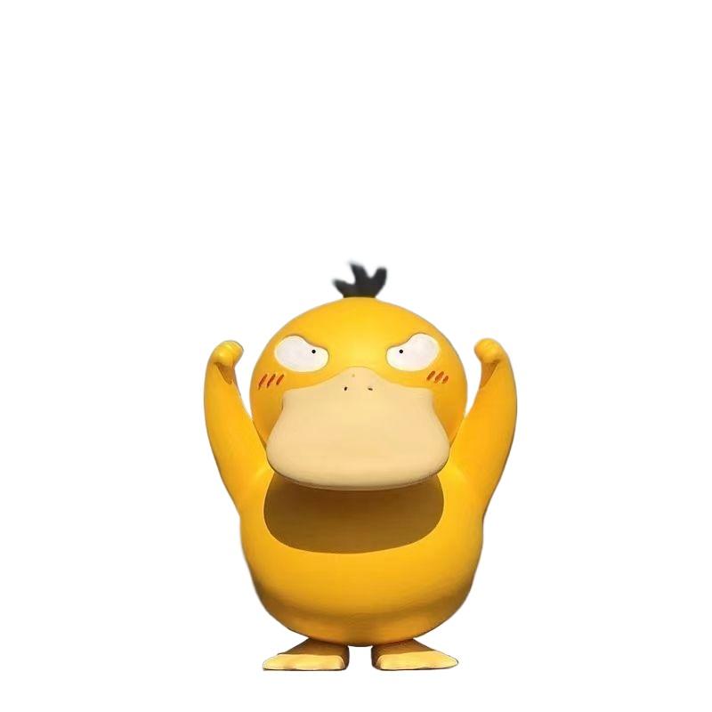 Pokemon Psyduck Figure Anime Peripheral Cute Duck Handmade Model Desktop Decoration Car Ornament Collect Toy Doll Gift PVC Kid Friendly Entertaining