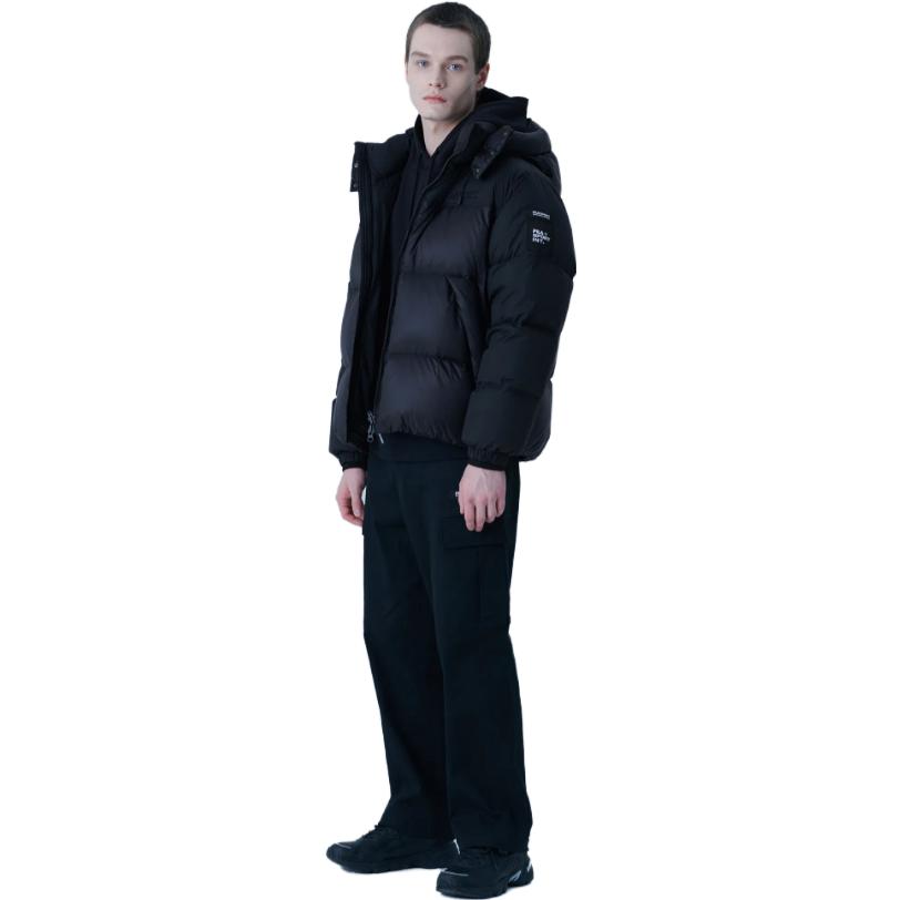 New FILA Down Jackets Unisex Black FS2DJF4131X-BLK