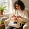 Crybaby Cheer Up Baby Series Rainbow Plush Keychain Soft Short Fur Animal Charm For Kids