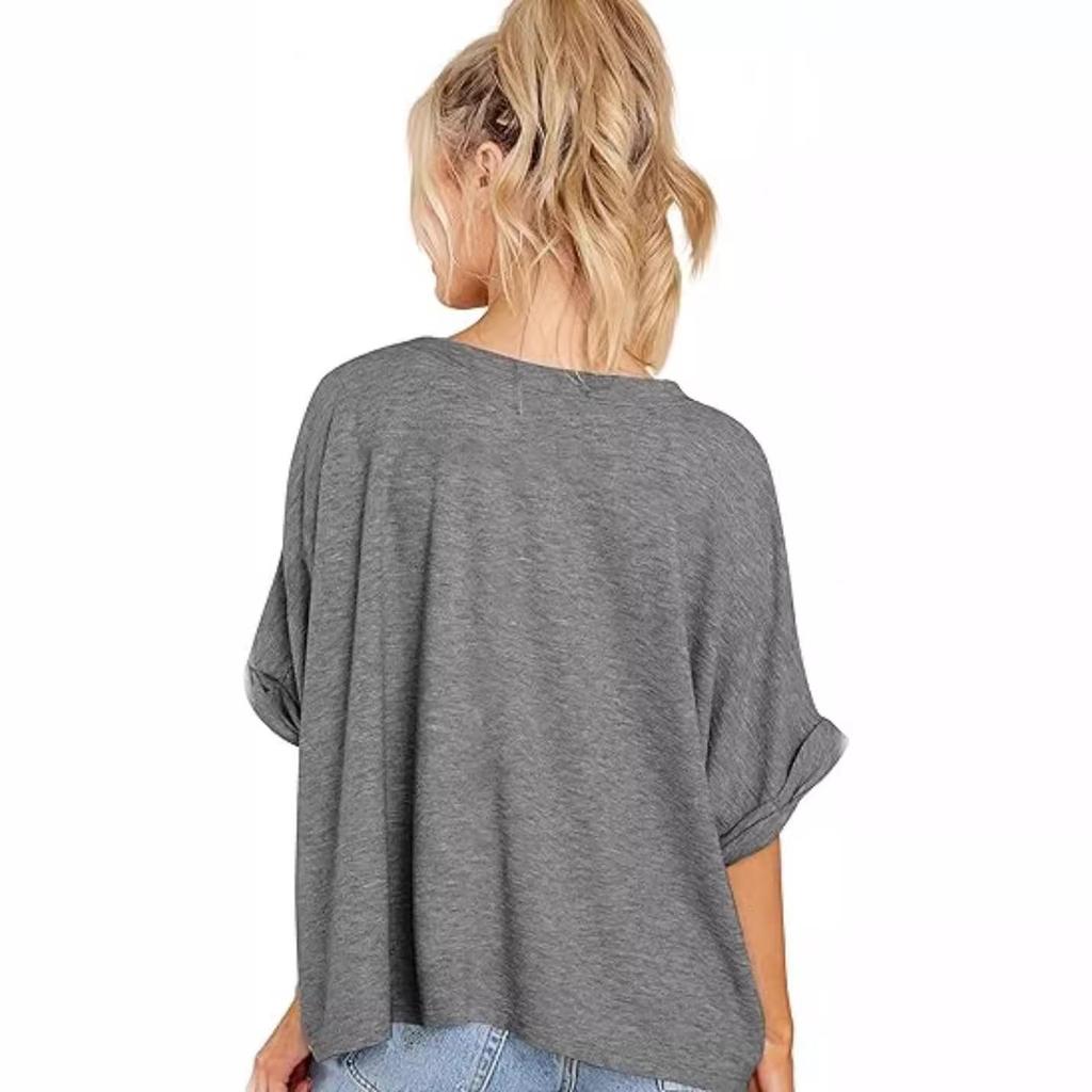 2024 European & American Women's Plus Size Casual Short-Sleeve Loose T-Shirt