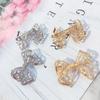 Women ‘S Fashion Rhinestone Bow Brooch Hollow Music Metal Brooches For Women Clothing Pin Jewelry Accessories