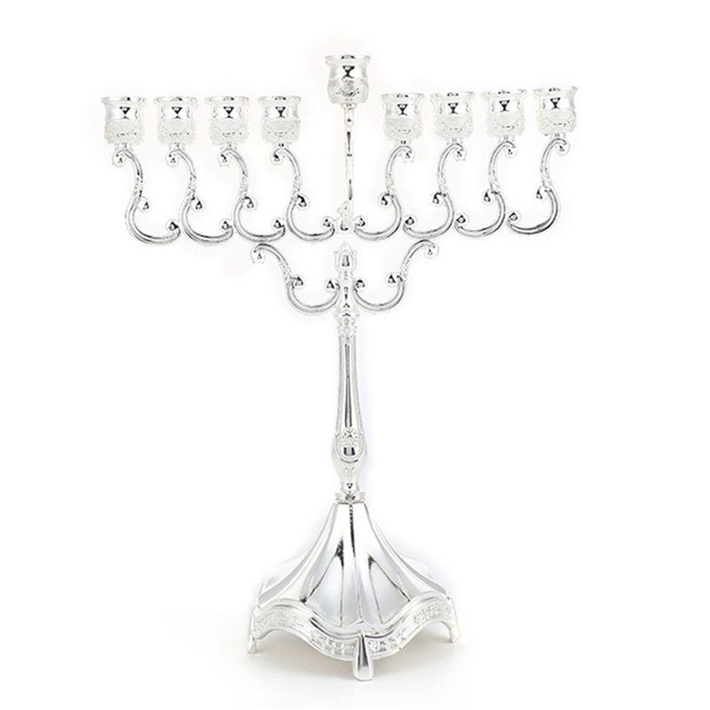 

M-Modern-High-End Candle Holder Elegant Table Centerpiece For Exquisite Candlelight Dinner Silver срібний