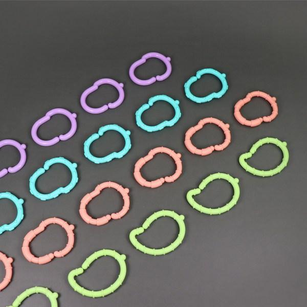 Dotoring ring teether add box 24 pieces, certified in 4 countries in Europe, USA and Japan, small muscle development toy