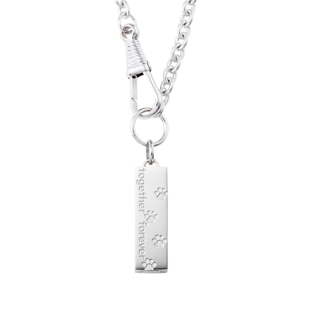 Ashes Bag Memorial Bag Pet Stainless Always Paw MEMBAG104SV [White Clover] Charm, Charm, Memorial, Steel, Together, Footprints, Prints,