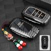 Zinc Alloy Leather Car Key Case Protective Case for Toyota CHR Hilux Fortuner BVNYTU7 Land Cruiser 200 Camry Corolla Crown RAV4 Highland