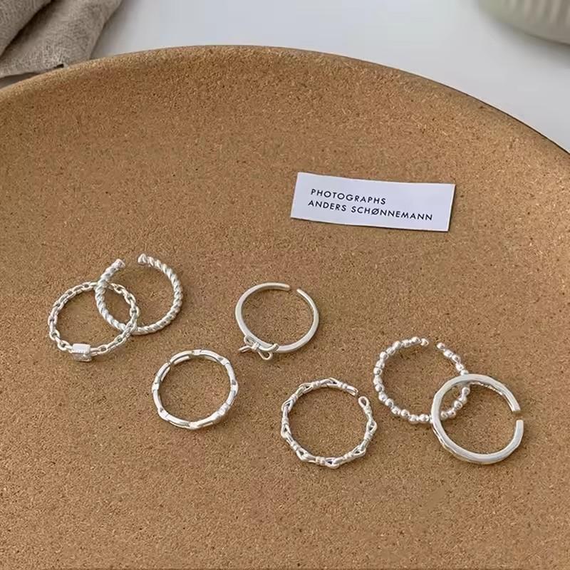 PANJBJ 925 Sterling Silver Geometric Cross Ring for Women Girl Fashion Individuality Concise Jewelry Birthday Gift Dropshipping