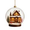 Christmas Acrylic Snow Hanging Ornament - Pendant for Christmas Tree and Holiday Home Decor