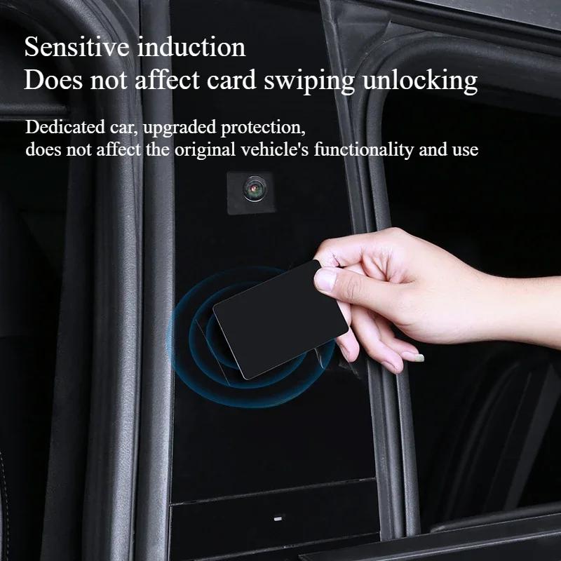 Center Pillar Protective Sticker for Cyber Pickup B-pillar C-pillar Mirror Surface Patch for Tesla Cybertruck 2025 Accessories