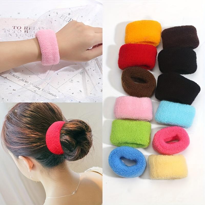Thickened Knitted Hair Loops Elastic Ponytail Holders Elegant Hair Styling Accessories For Women And daily uses