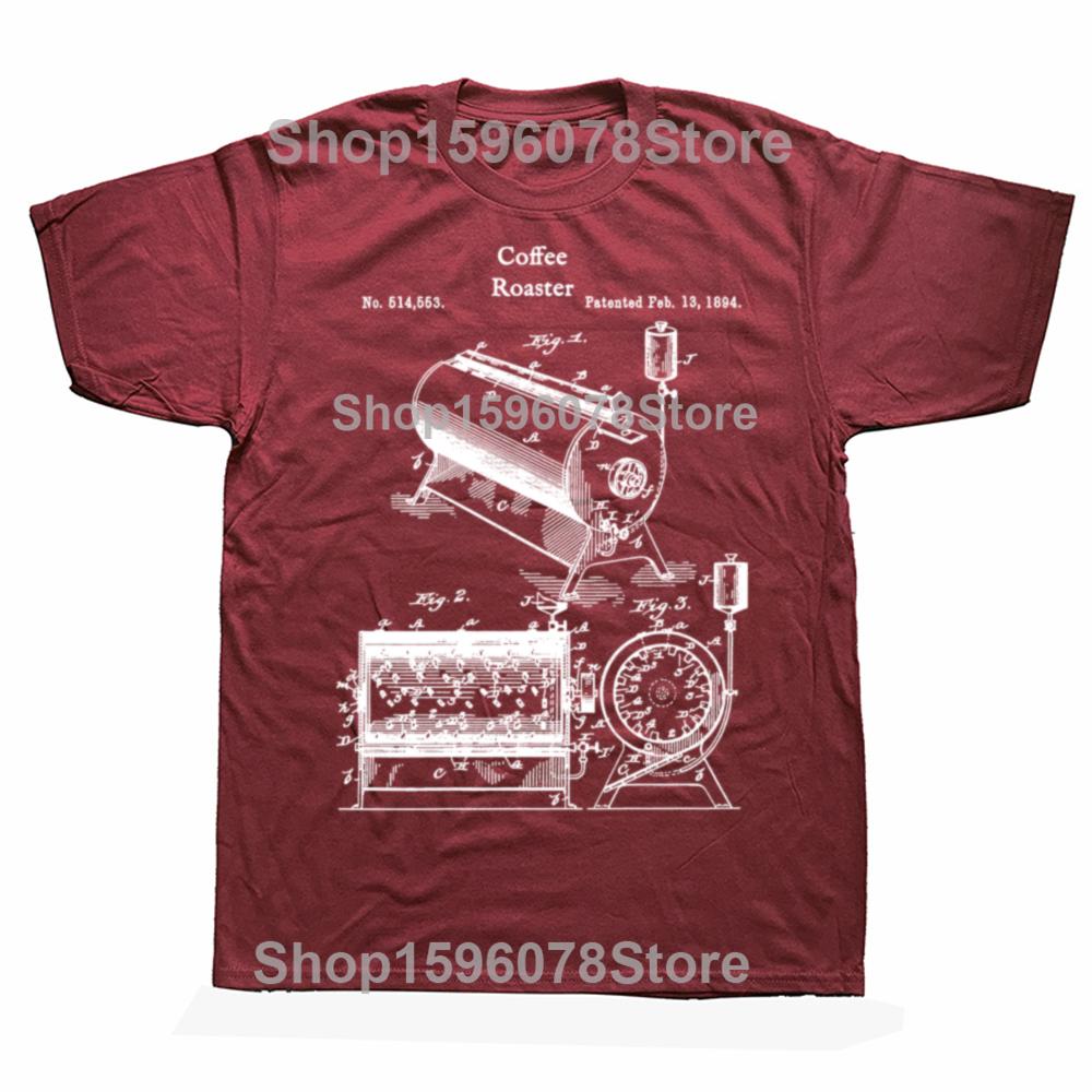 Funny Retro Coffee Roaster T Shirts Men Women Pure Cotton Humor Streetwear Tee Shirt Short Sleeve Unisex Bean Roasting Clothing