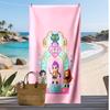 Asciugamano da Spiaggia Stampato Kpop Demon Hunters, Asciugamano Grande Assorbente ad Asciugatura Rapida per Estate e Attività all'Aperto in Acqua