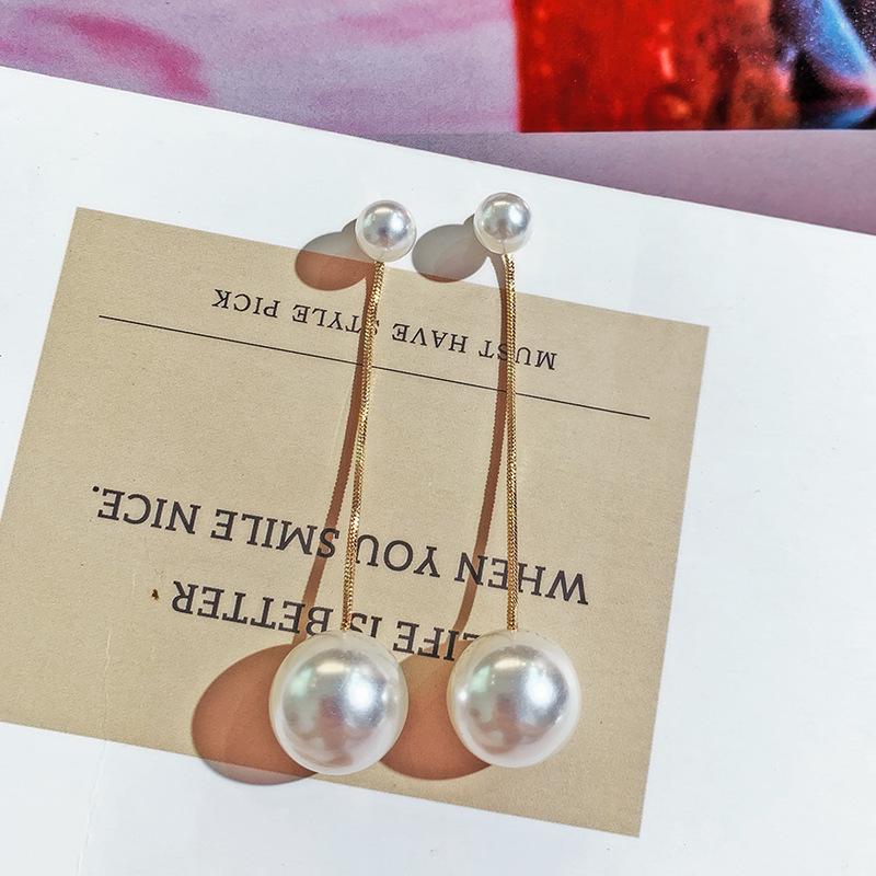 

Элегантные серьги-кисточки из искусственного жемчуга для женщин - Высококлассный корейский дизайн