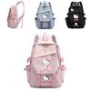 Hello Kitty Schulrucksack Für Mittelstufe Und Oberstufe Modisch Cartoon Nylon