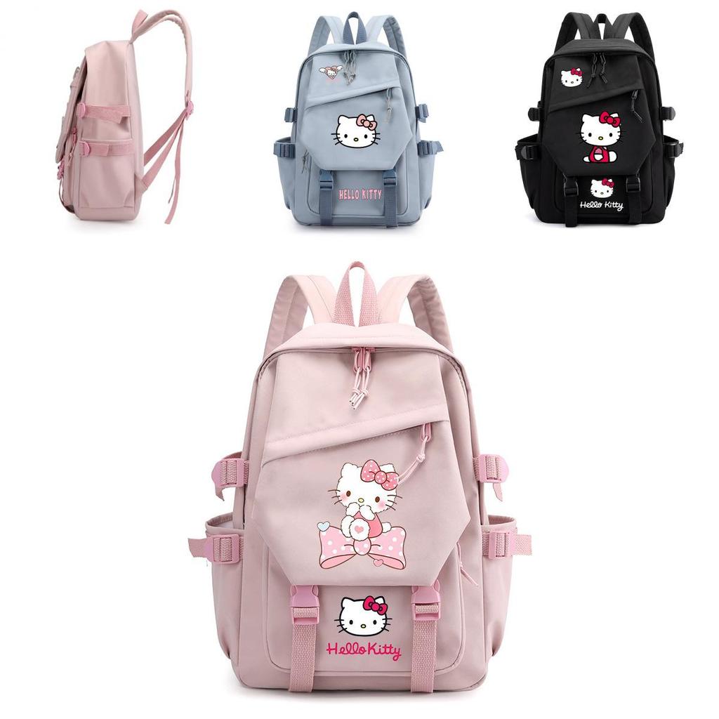 Hello Kitty Schulrucksack Für Mittelstufe Und Oberstufe Modisch Cartoon Nylon