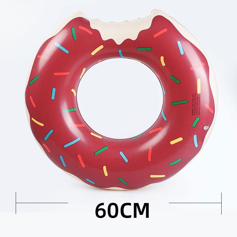 Inflatable Donut Swimming Ring Giant Pool Float Toy Swimming Pool Float Bathing Pool Toy Party Decoration Bar Coasters
