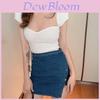 Womens Short Sleeve Knit Top With Splicing Design For Summer Casual Wear