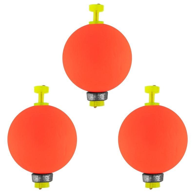 5Pcs Fishing Bobbers Floats Foam Snap On Float Weighted Bobbers Fishing Push Button Snap-On Bobbers Spring Oval Fishing Floats