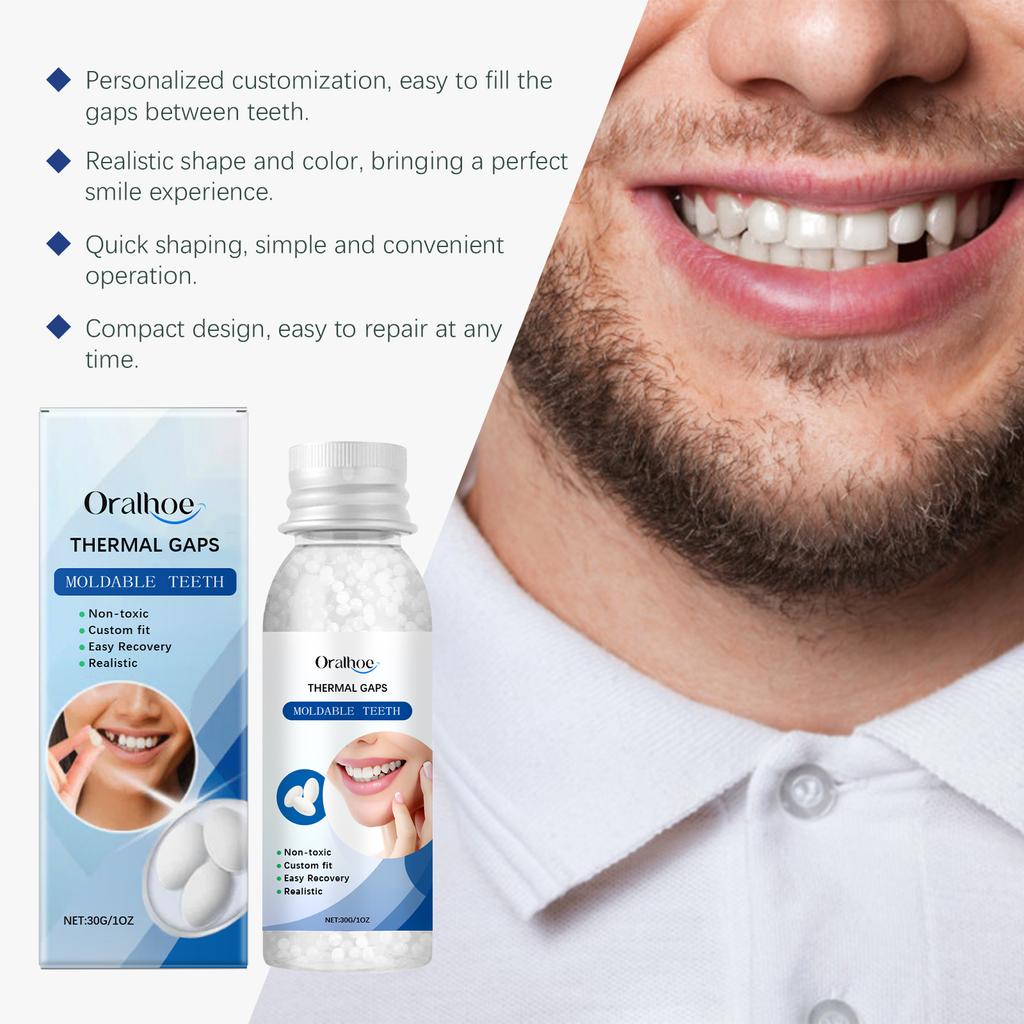 Resin Tooth Repair Glue Shapeable Teeth Gaps Filling Solid Glue Temporary Tooth Repair Safe DIY Emergency Dental Supplies 2028