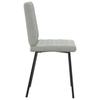 Dining Chairs 6 Pcs Light Grey Velvet
