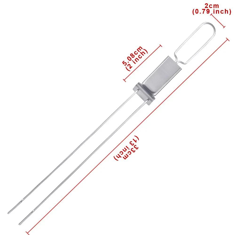 

2026 New Stainless Steel BBQ Skewers Reusable BBQ Skewers with Storage Tube Needle Stick Outdoor Camping Picnic Tools