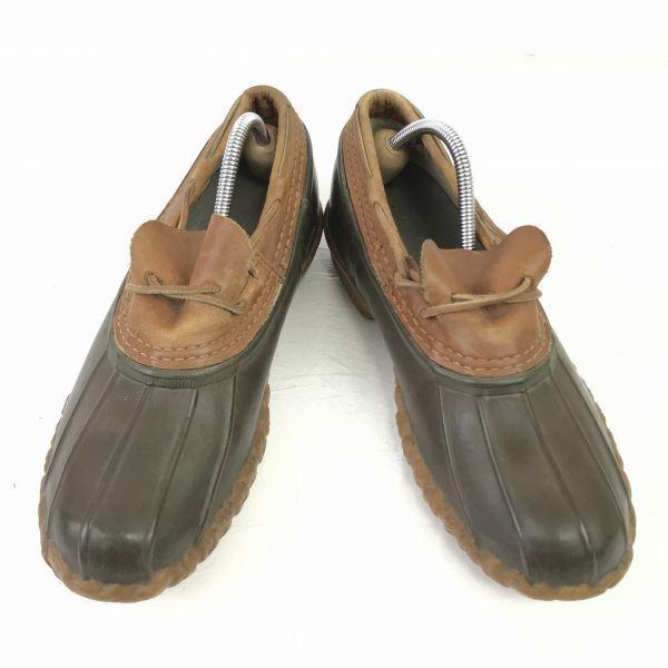 USA LL Bean Hunting Boots [26.0/Khaki×Brown] Gum Shoes Waterproof Outdoor(USED)