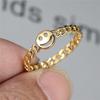 Wih Spot, Expression Chain, Copper Gold-plated Ring, Creative Personality Ring.