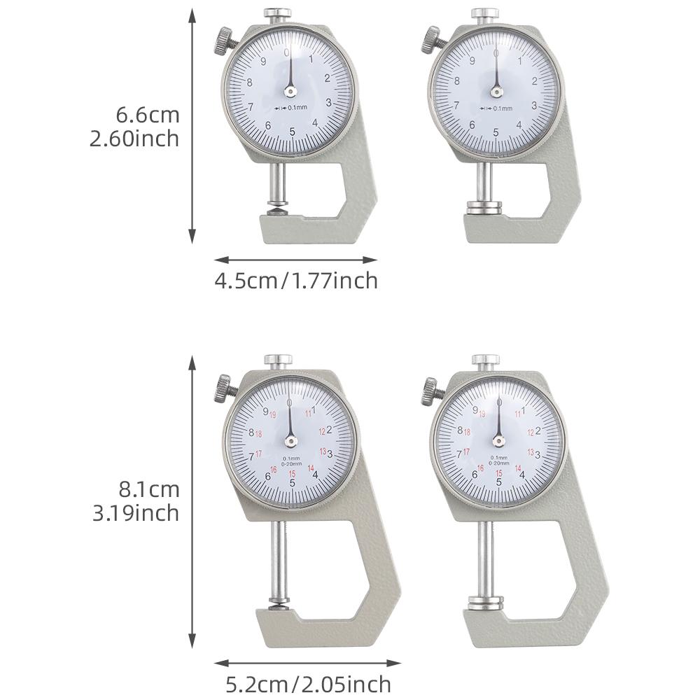 1pc Leather Thickness Gauge, Handheld High-Precision Measuring Tool for DIY Crafting, Dual Flat & Pointed Tips, Digital Display