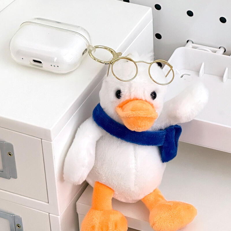 Glasses Duck Doll Keychain