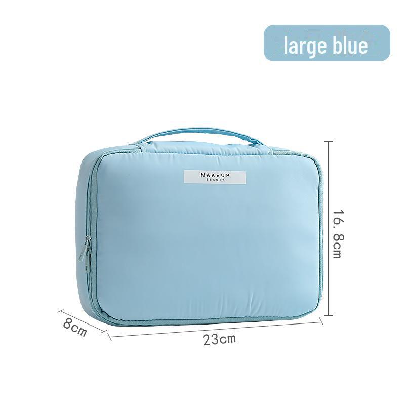 Korean Waterproof Travel Makeup Bag for Girls - Portable, Large Capacity Cosmetics Organizer