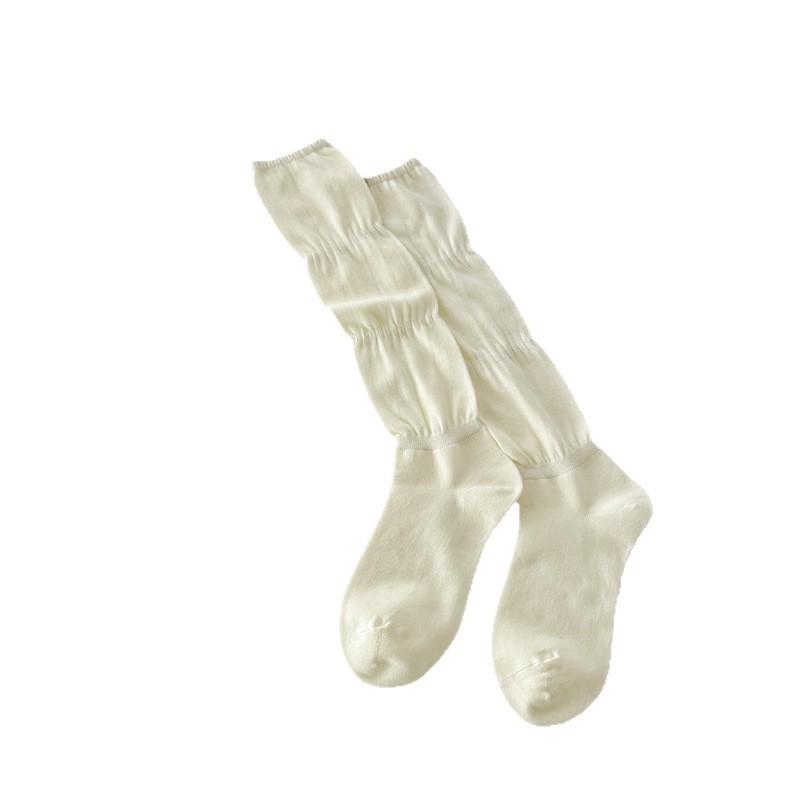 Dui Dui Thin Summer Socks, Combed Cotton, Breathable and Sweet Women's Shoes, Ballet Sock Style, Solid Color Calf Socks, Versatile