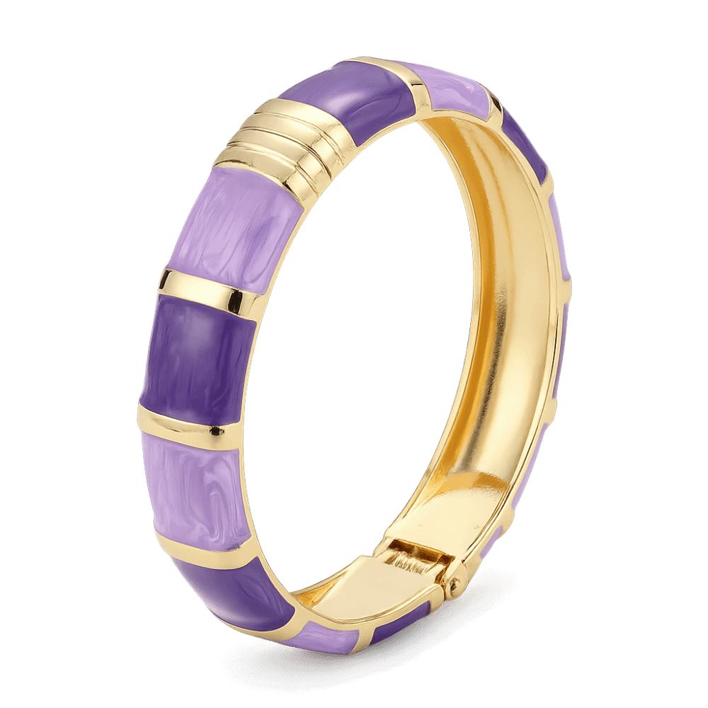 Wide Bohemian Drip Oil Bracelet Elegant Geometric Bracelet Enamel Cuff Bangles  Vacation Style H
