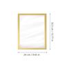 Golden A4 Magnetic Photo Frame Pvc Picture Holder For Certificate Business License Display Wall Decor Office Home