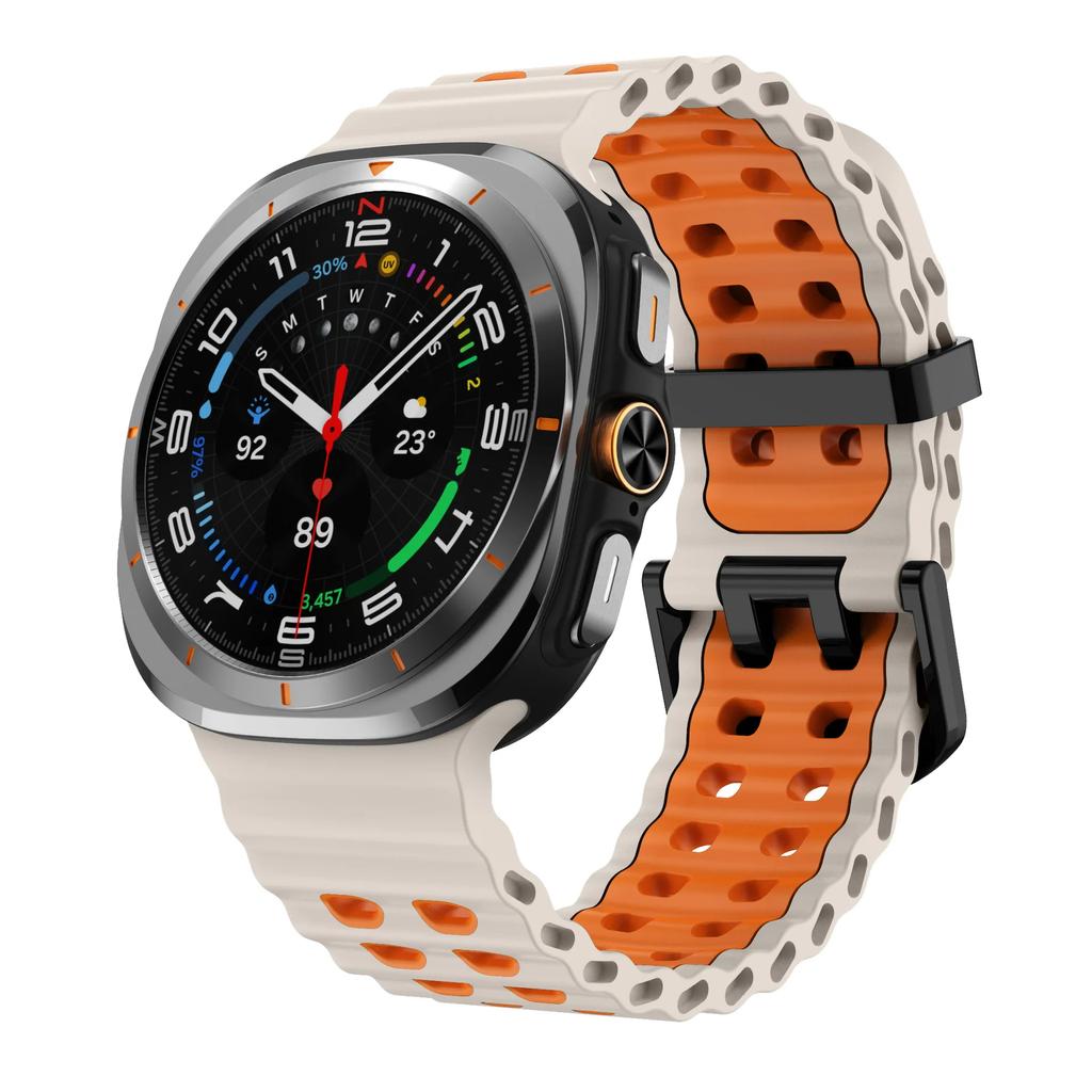 Bracelet Compatible For Samsung Galaxy Ultra 47mm Soft Breathable Two-Color Watchstraps for Samsung Galaxy Ultra 47mm Watchband