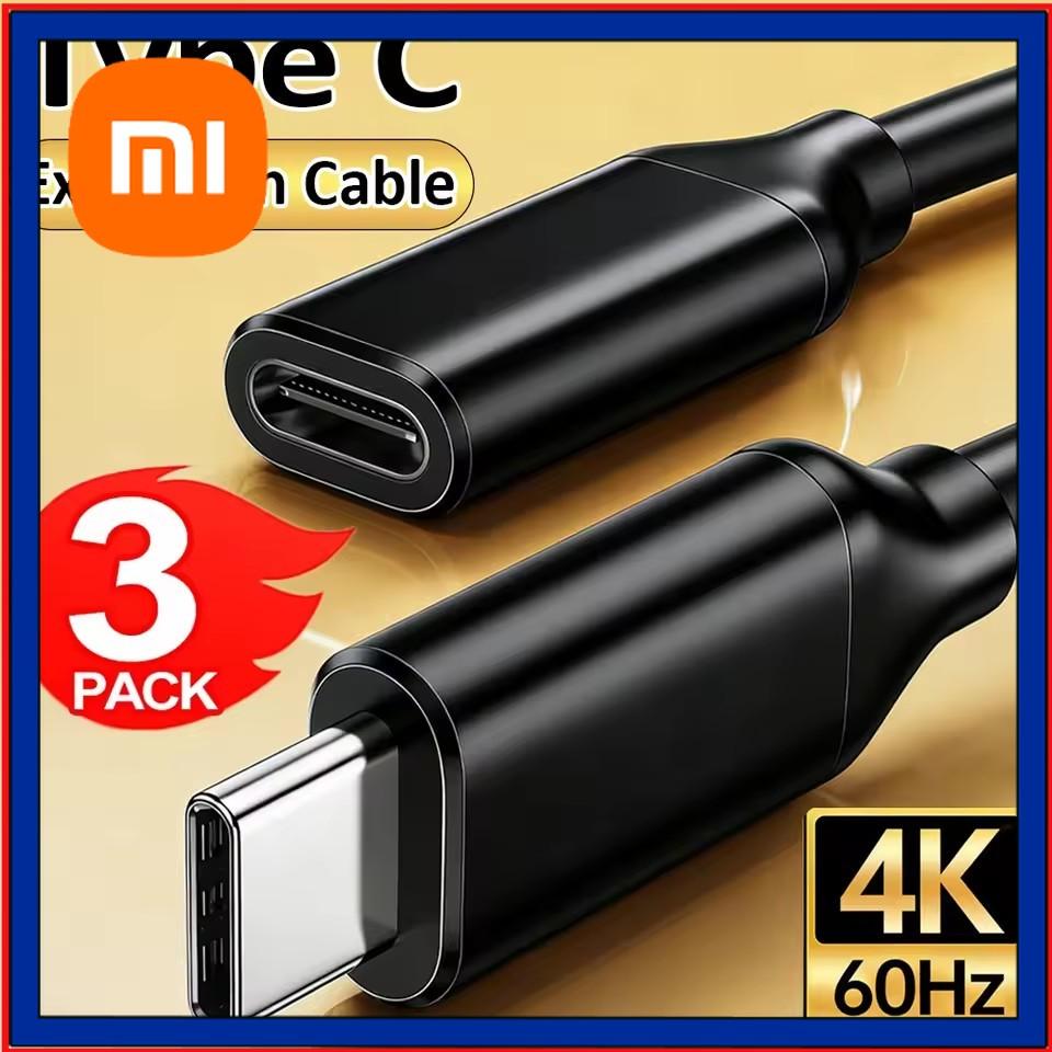 Xiaomi USB-C Female To Type C Male Adapter Cable Extension Cable High-speed Transmission Digital Cables Extended Cord for Laptop Tablet
