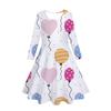 Girls' 3D Balloon Heart Dress Long Sleeve Summer Spring Vacation Daily Holiday Princess Beautiful Sweet Kids 4-12 Years Casual Dress A Line Dress
