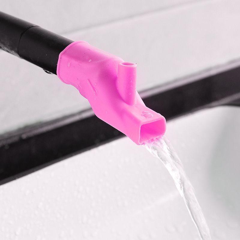 2pcs Universal Silicone Faucet Extender Anti Splash Water Saver Flexible Hose Adapter for Kids Bathroom Sink Bathroom Products