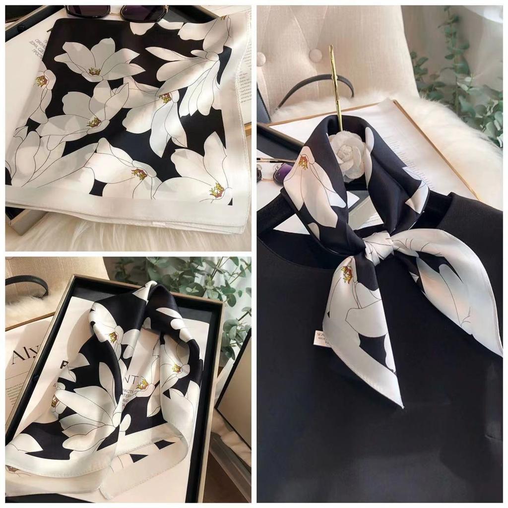 Eleganti Foulard di Seta da Donna Con Centinaia di Camicie, Assistenti di Volo, Decorazione Professionale, Protezione del Collo, Foulard, 70 Foulard Quadrati Piccoli.