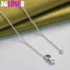 925 Sterling Silver Three Heart Pendant Necklace Chain Jewelry