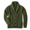 2025 Winter Sweater Men's High Neck Single Button Pocket Knitted Top