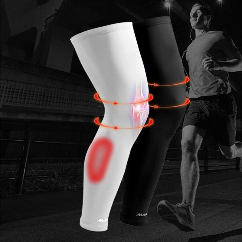 1Pcs Full Leg Sleeves Long Compression Leg Sleeve Knee Sleeves Protect Leg, For Man Women Basketball Cycling Football Running