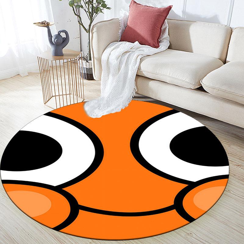 Darwin Kaugummimuster runder Teppich, Teppich für Wohnzimmer Schlafzimmer Spielzimmer, Rutschfeste Bodenmatte, Feiertagsgeschenke und Geburtstagsgeschenke.