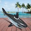 2PCS Inflatable Shark Float Cartoon Pool Raft for Kids Garden Water Pool Toy Foldable Leakproof Child Beach Play Favor