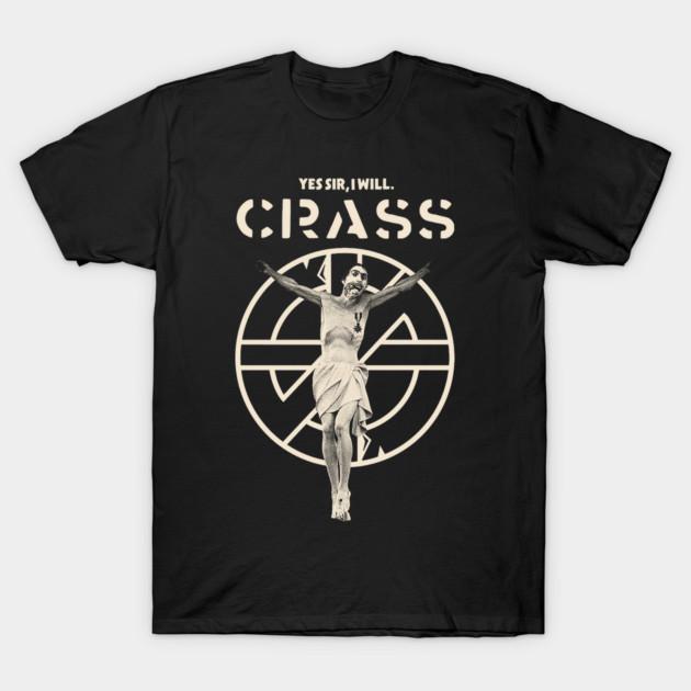 Asian Size Men Black Print T-shirt I Will Crass No-Cut Print Cotton Tshirt M чёрный