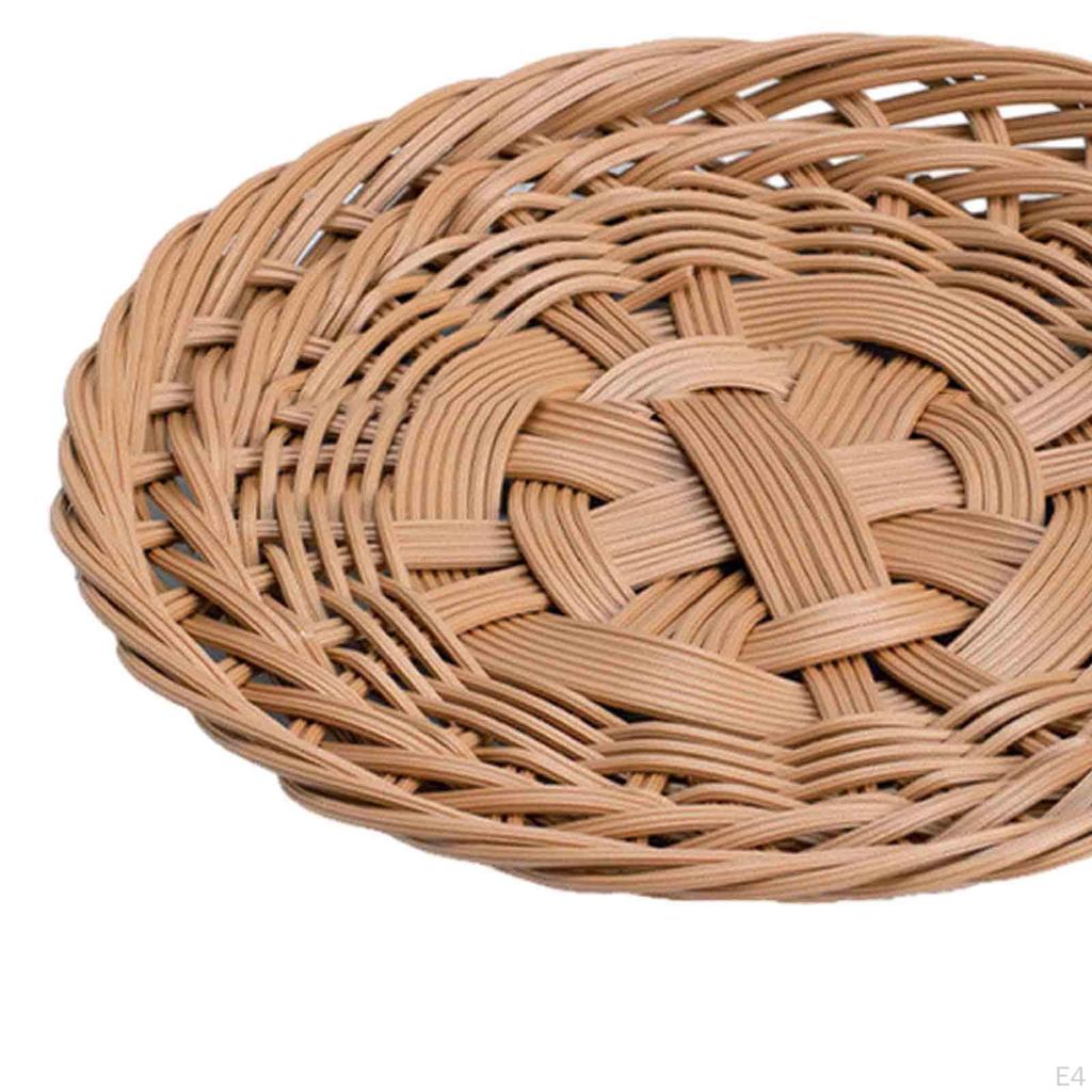 Handcrafted Wicker Bread Tray - Elegant Kitchen Storage Solution