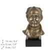 Johann Wolfgang von Goethe - marble bust, statuette of a famous person, decoration for office, school, and hotel by the Art-Dog brand